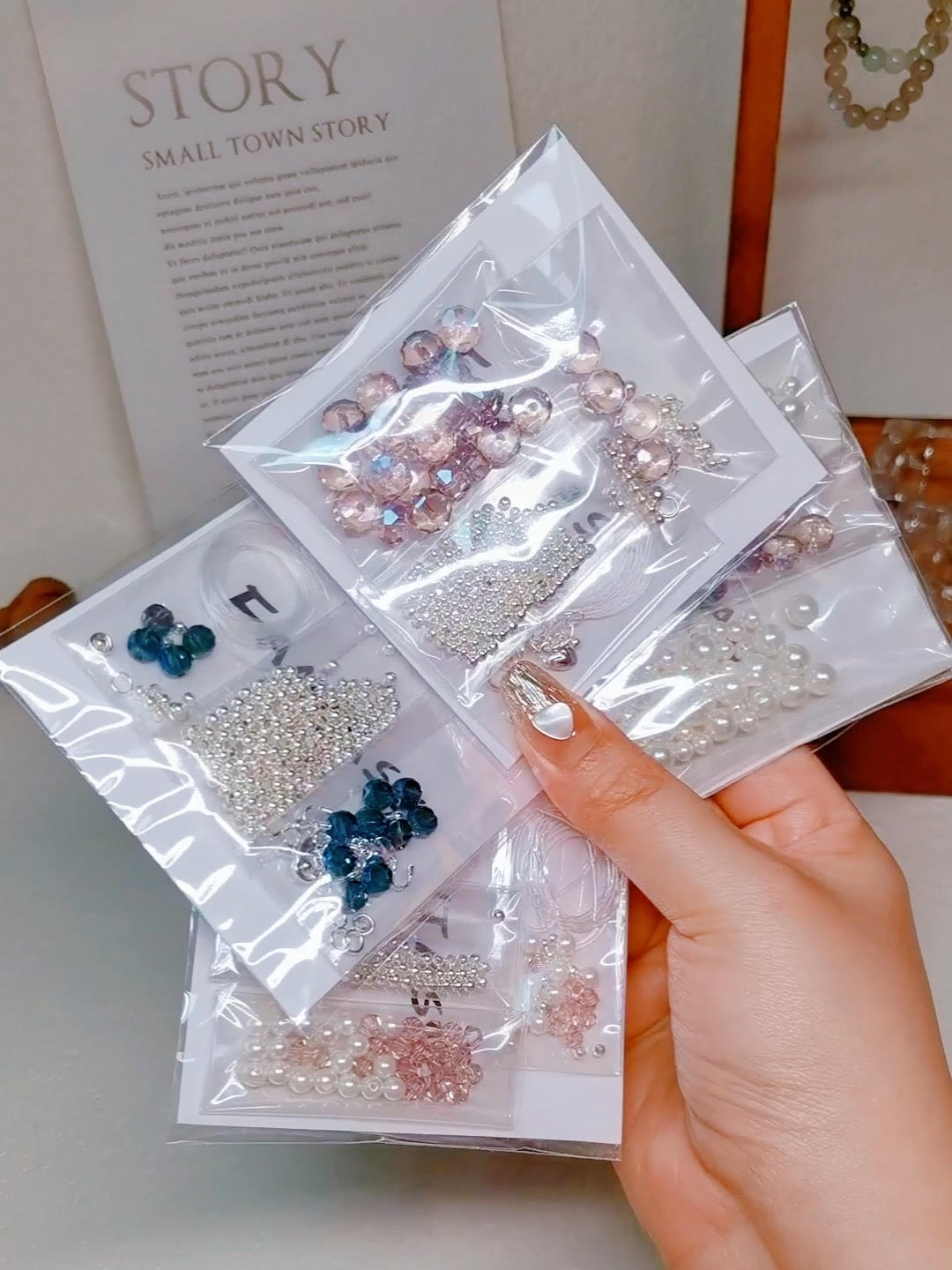 Handmade Blooming Blossom  Bracelet DIY Kit & Finished